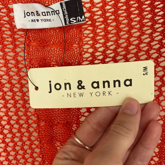 NWT Jon & Anna Knit Cardigan Orange - Picture 4 of 6